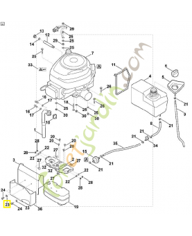 Rondelle 9330-630-0500. Pièce de rechange Sithl / Vicking