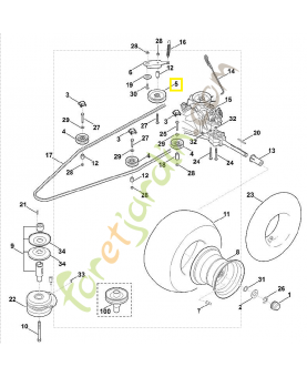 Galet tendeur 6170-760-1290. Pièce détachée Stihl / Vicking