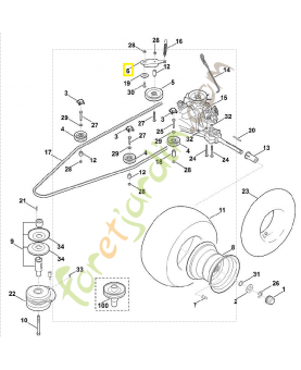 Levier de tension 6170-704-2200. Pièce de rechange Sithl / Vicking