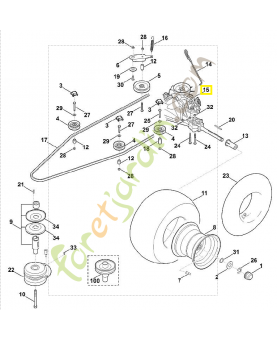 Réducteur 6165-640-0100. Pièce de rechange Sithl / Vicking