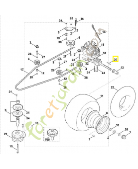 Clavette parallèle 9471-435-1622. Pièce de rechange Sithl / Vicking