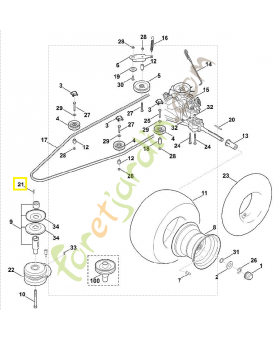 Clavette parallèle 9471-435-1602. Pièce de rechange Sithl / Vicking