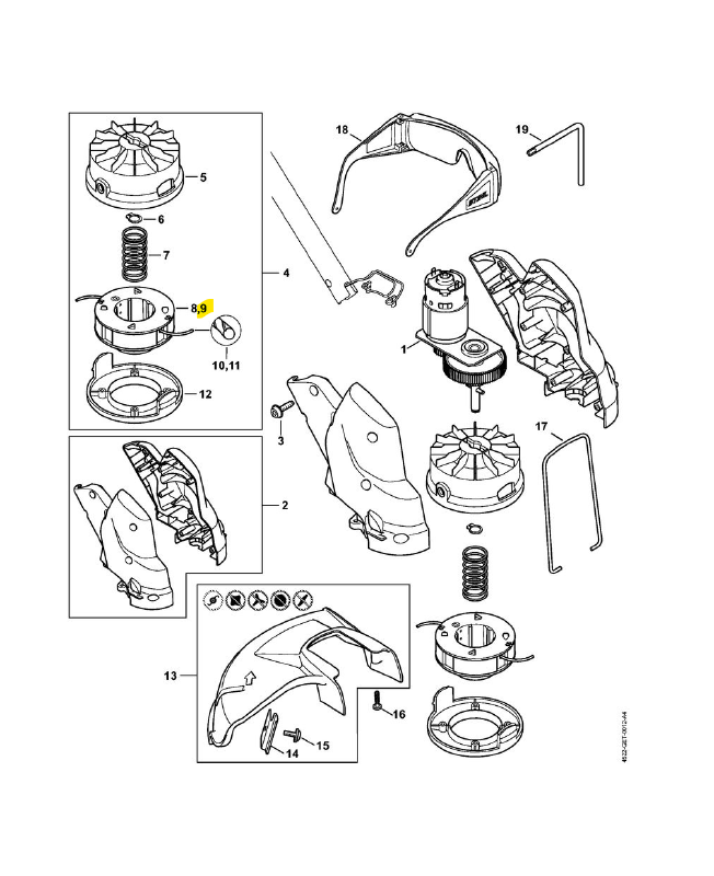 Cartouche fil FSE 4008-710-4300. Pièce de rechange Sithl