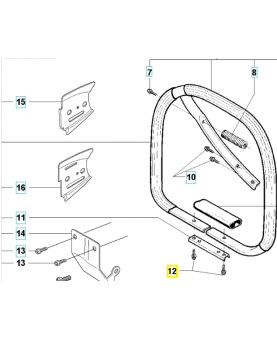 Vis 503200316. Pièce de rechange Husqvarna