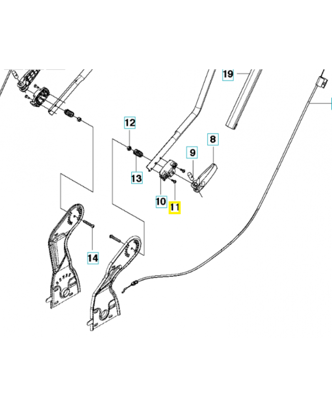 Vis 502435203. Pièce de rechange Husqvarna