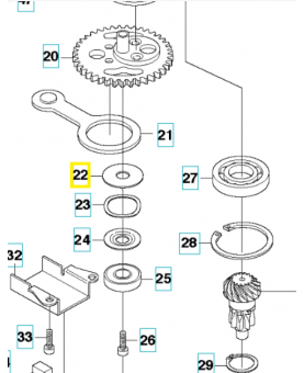 Rondelle 537404801. Pièce de rechange Husqvarna