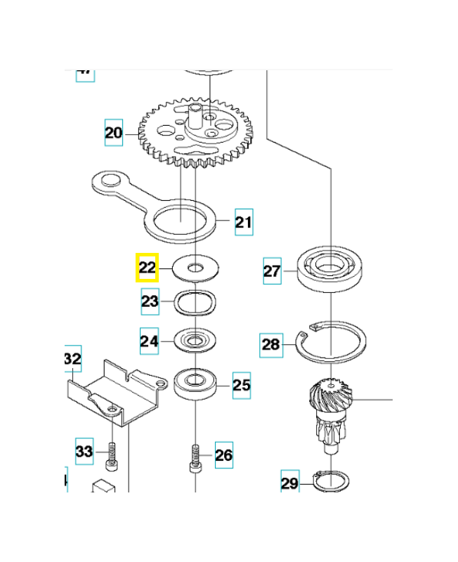 Rondelle 537404801. Pièce de rechange Husqvarna