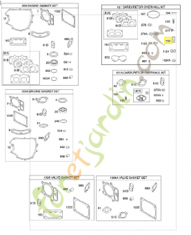 841649 Joint injecteur 0003-000-2607. Pièce de rechange pour moteur thermique Briggs et Straton