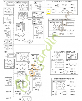 690994 Joint cuvette flotteur  Briggs & Stratton 0003-000-0639