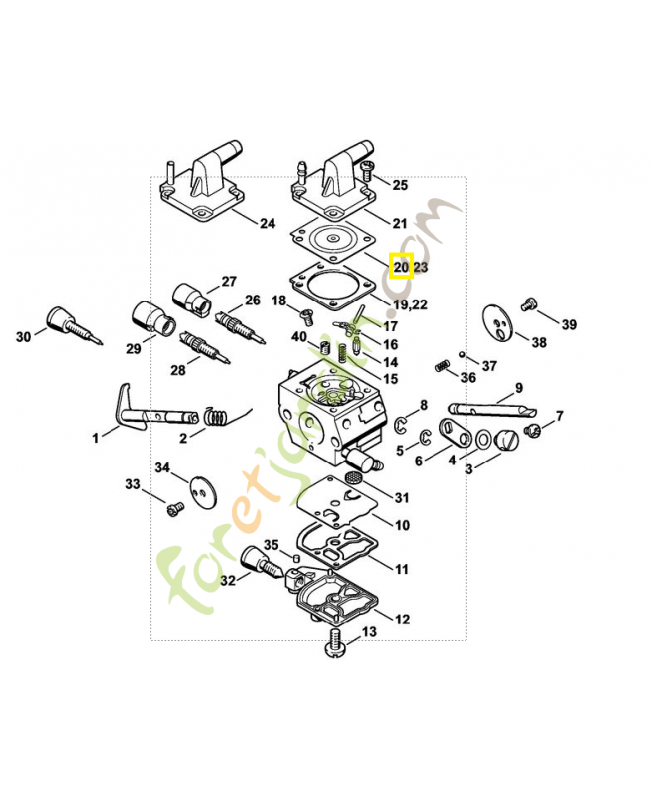 Membrane de réglage 4134-121-4701. Pièce détachée Stihl / Vicking Membrane de réglage 4134-121-4701. Pièce détachée Stihl / Vicking