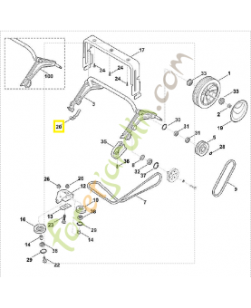 Crampon d axe 6375-763-2800. Pièce de rechange Sithl / Vicking