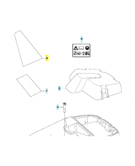 Protecteur 537069601. Pièce de rechange Husqvarna