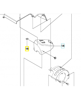 Ecrou 535429101. Pièce de rechange Husqvarna