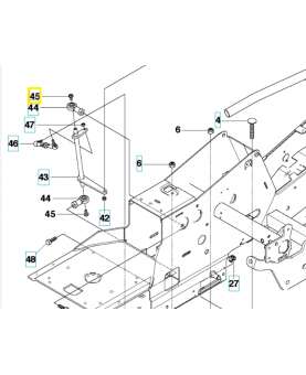 Vis ehhfm 535475212. Pièce de rechange Husqvarna