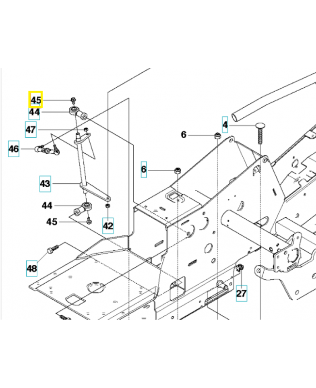 Vis ehhfm 535475212. Pièce de rechange Husqvarna