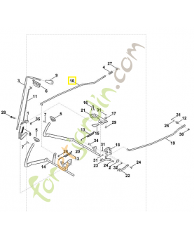 Baguette 6165-703-1710. Pièce de rechange Sithl / Vicking