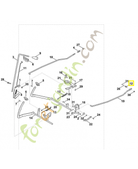 Boulon 6165-704-1800. Pièce de rechange Sithl / Vicking