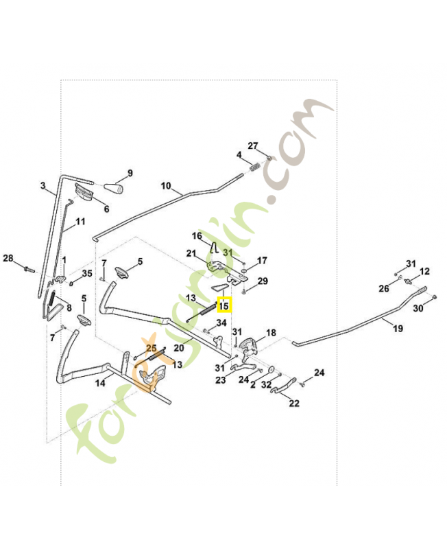 Etrier 6165-763-0410. Pièce de rechange Sithl / Vicking