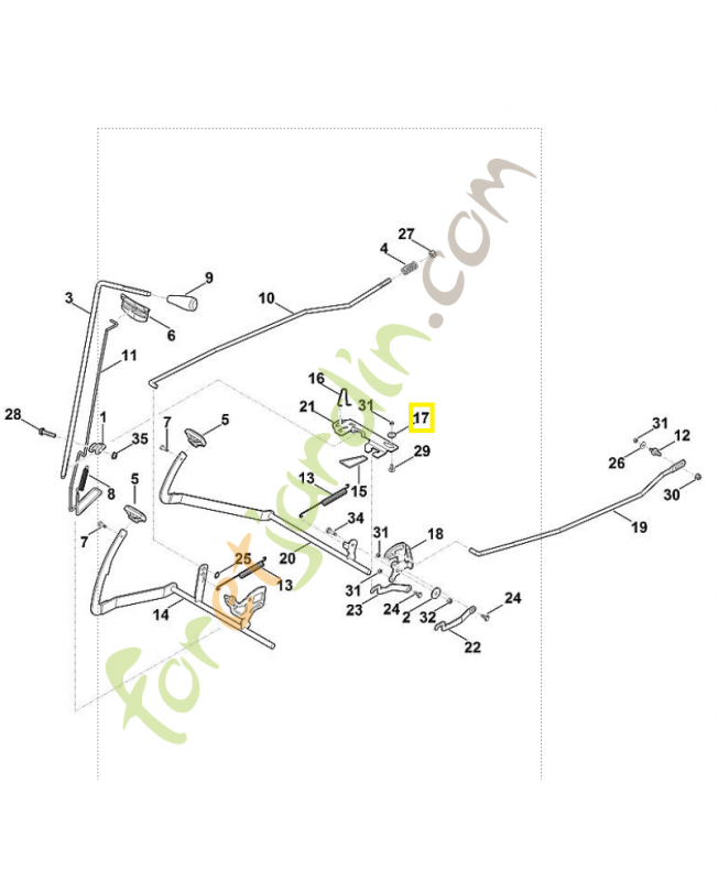 Douille a collet 6165-764-2700. Pièce de rechange Sithl / Vicking