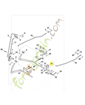 Levier 6165-764-3500. Pièce de rechange Sithl / Vicking