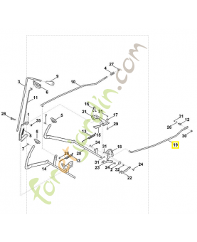 Baguette 6165-704-9800. Pièce de rechange Sithl / Vicking