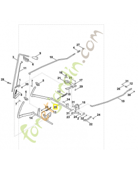 Pédale 6165-760-5710. Pièce de rechange Sithl / Vicking
