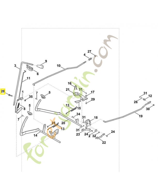 Vis a six pans m8x35 9018-318-1880. Pièce de rechange Sithl / Vicking Vis a six pans m8x35 9018-318-1880. Pièce de rechange Sithl / Vicking
