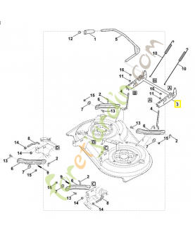 Pièce de suspension 6165-760-7800. Pièce de rechange Sithl / Vicking