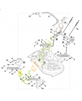 Ressort de tension 6165-703-5120. Pièce de rechange Sithl / Vicking