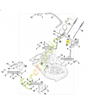 Ecrou m10 6165-703-2000. Pièce de rechange Sithl / Vicking