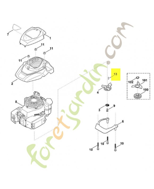 Clavette 4,76x4,76x30