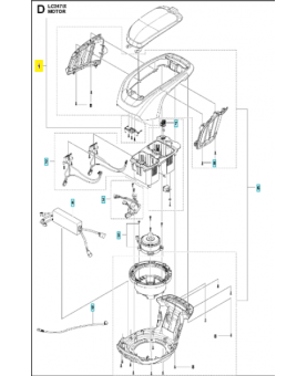 Support 593124301. Pièce détachée Husqvarna