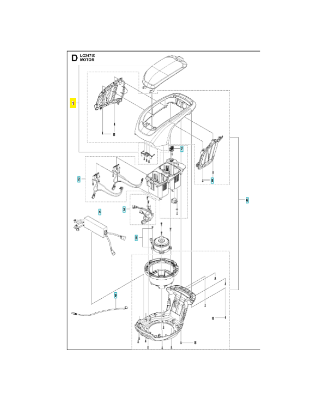 Support 593124301. Pièce détachée Husqvarna