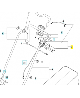 Boite de commutation 593118001. Pièce détachée Husqvarna