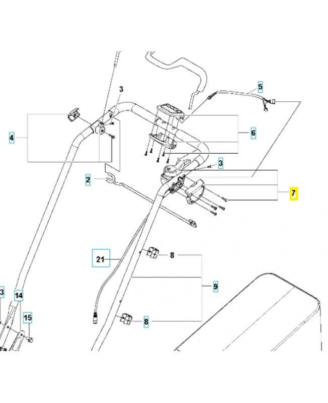 Boite de commutation 593118001. Pièce détachée Husqvarna