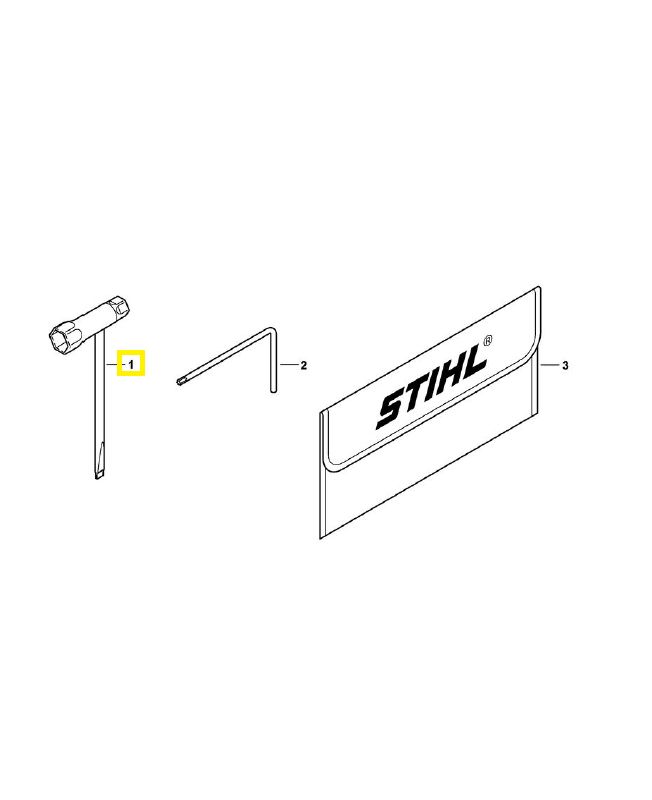 Clé multiple 1142-890-3401. Pièce détachée Stihl / Vicking