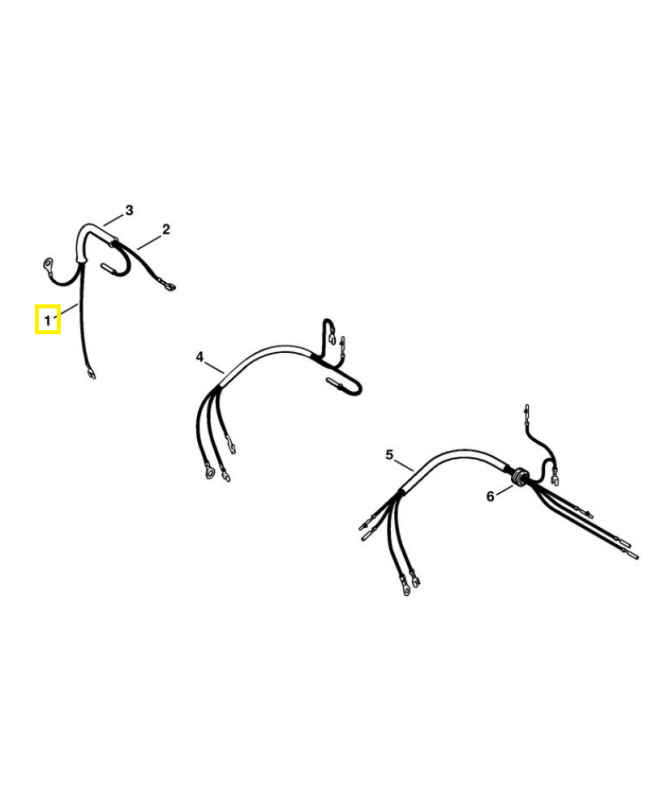 Câble court circuit 270m/m 1121-440-1103. Pièce de rechange Sithl / Vicking
