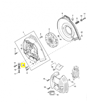 Vis cylindrique 9022-346-1069. Pièce détachée Stihl / Vicking