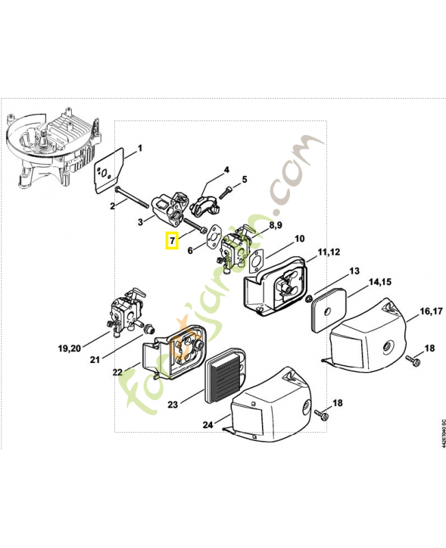 Vis cylindrique is-d5x45 9075-478-4190. Pièce de rechange Sithl / Vicking