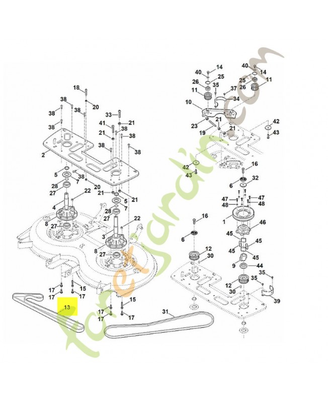 Courroie crantee double 6170-764-0900