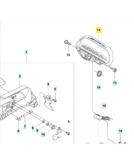 Protège main 576903801. Pièce de rechange Husqvarna