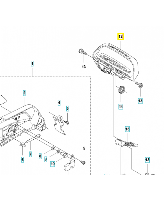 Protège main 576903801. Pièce de rechange Husqvarna Protège main 576903801. Pièce de rechange Husqvarna