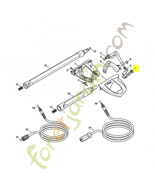 Bouton a reassort 4915-502-5400