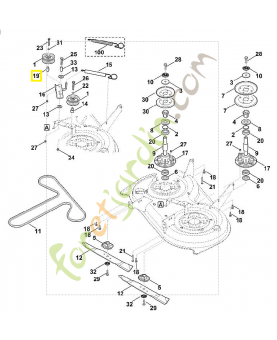 Douille d'écartement 6165-764-2830. Pièce détachée Stihl / Vicking