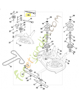 Ressort de tension 6165-764-1600. Pièce détachée Stihl / Vicking