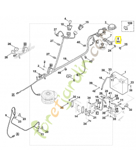 Autocollant 10a 6170-967-4480. Pièce de rechange Sithl / Vicking