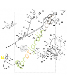 Câble 6160-440-1940. Pièce de rechange Sithl / Vicking