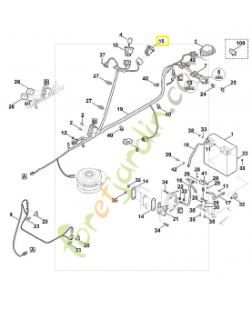 Commutateur m/a lame 6165-430-0500. Pièce de rechange Sithl / Vicking