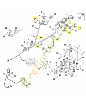 Faisceau de câbles 6165-440-3010. Pièce de rechange Sithl / Vicking