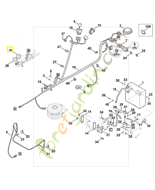 Relais 6160-430-3100. Pièce de rechange Sithl / Vicking